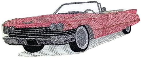 אוסף מכוניות קלאסיות [1960 קדילאק להמרה] [היסטוריית רכב אמריקאית ברקמה] ברזל רקום על תיקון/תפירה [6.5